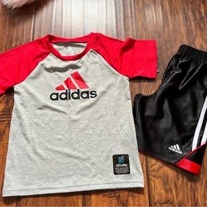 NEW! Adidas Short Tee and Shorts